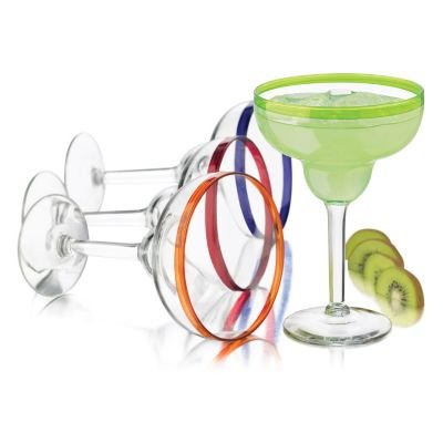 Chic Colors Margarita Glass Set, 4-Piece - EK CHIC HOME