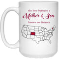 Colorado New Hampshire The Love Between Mother And Son Mug - Mug Teezalo
