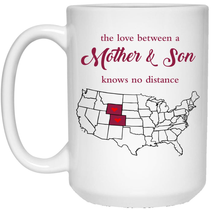 Colorado Wyoming The Love Between Mother And Son Mug - Mug Teezalo