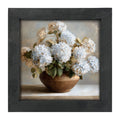 Copper Vase with Blue Hydrangeas - Framed Art