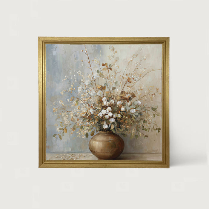 Copper Vase with Rustic Bouquet