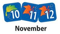 Creative Teaching Press November Calendar Days Cut Outs (CTP 0870)
