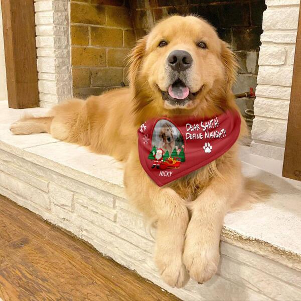 Dear Santa! Define Naughty/Good- Dog Headscrarf
