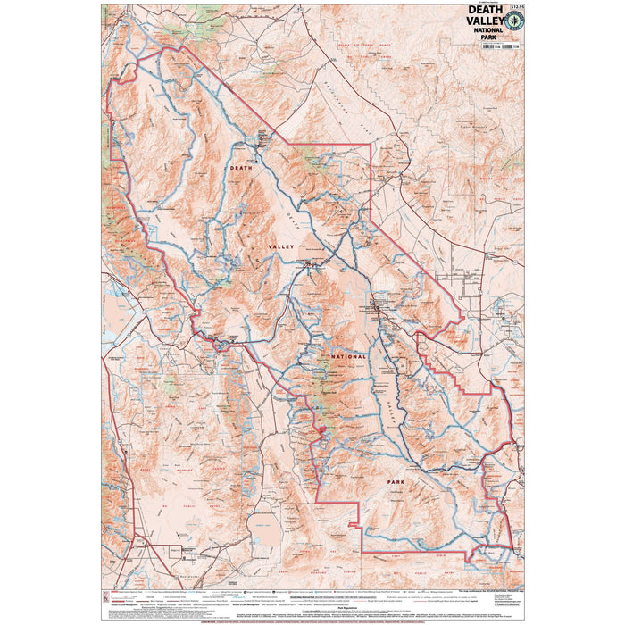 Death Valley Recreation Map