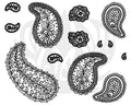 Designer Silkscreen Paisley Individual