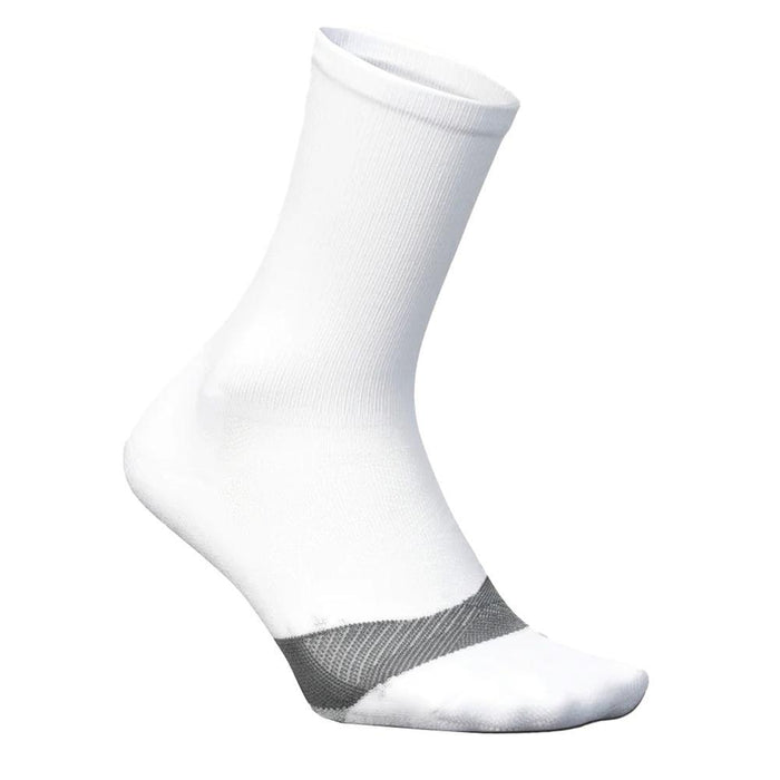 Elite Light Cushion Mini Crew Socks White