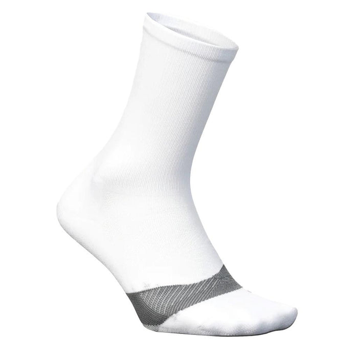 Elite Light Cushion Mini Crew Socks White