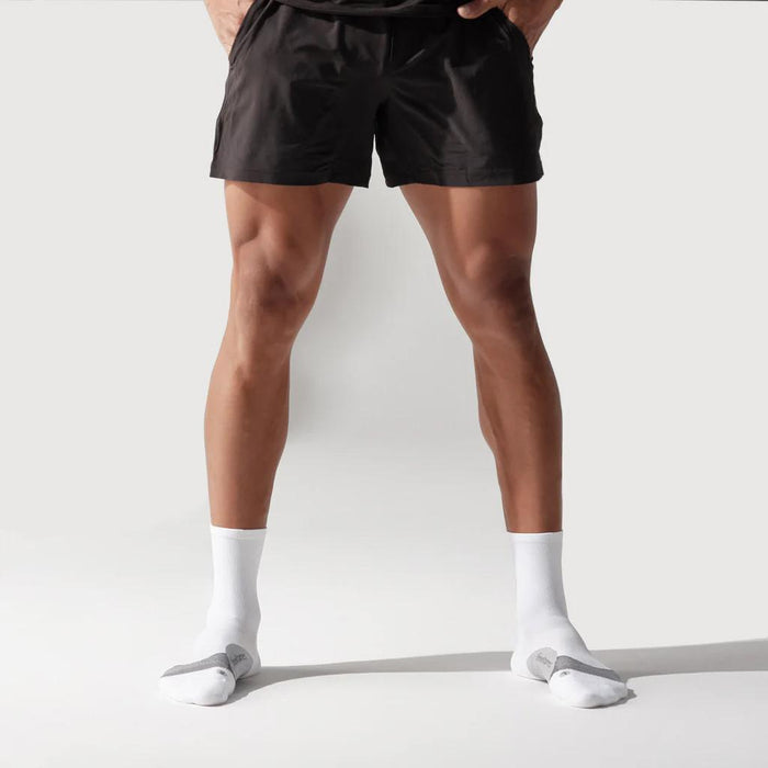 Elite Light Cushion Mini Crew Socks White