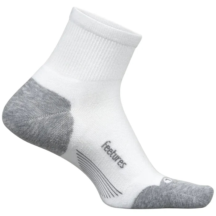 Elite Max Cushion Quarter Socks White