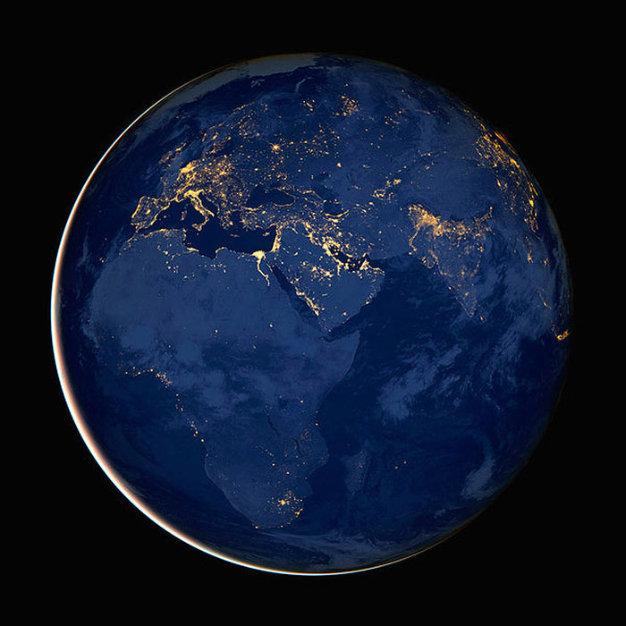 Europe and Africa at Night from NASA