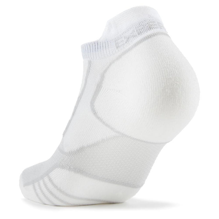 Experia Ultra Light Cushion No Show Tab Socks White