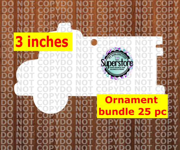 Firetruck - WITH hole - Ornament Bundle Price