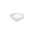 Costa Nova Friso 6-inch white low bowl from the 2201 dinnerware collection, showcasing smooth ceramic surface and elegant design.