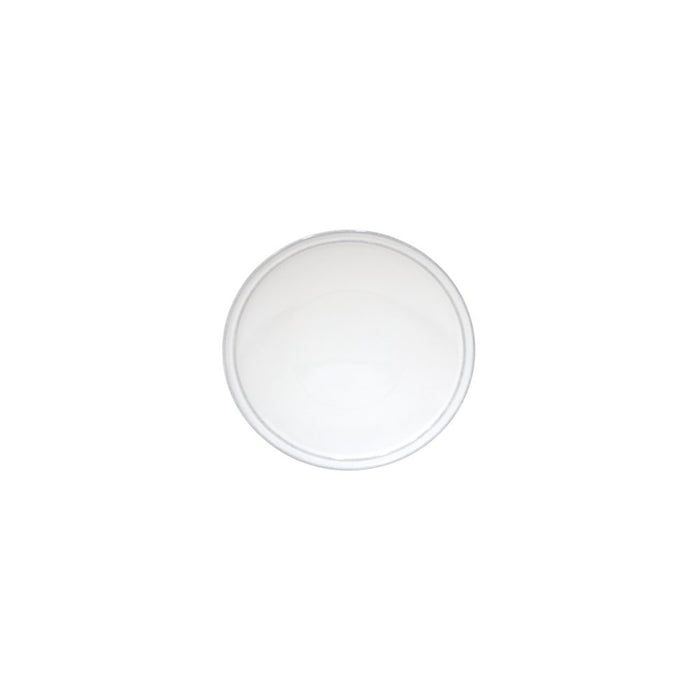 Costa Nova Friso 7-inch White Bread Plate from the 2201 Dinnerware collection, showcasing a sleek ceramic design.