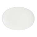 Costa Nova Friso Oval Platter 16-inch white serveware, ceramic dinner plate with elegant oval shape and smooth finish.