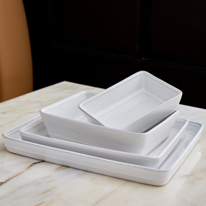 White Friso Tray 10-inch serveware by Costa Nova, made of Costa Nova 2206 serveware material, ideal for serving and display.