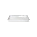 Costa Nova Friso Tray 12-inch white serveware tray with a sleek, modern design perfect for serving and presentation.
