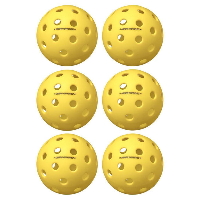 Fuse G2 Outdoor Pickleballs Yellow 6-Pack