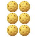 Fuse Indoor Pickleballs Yellow 6-Pack