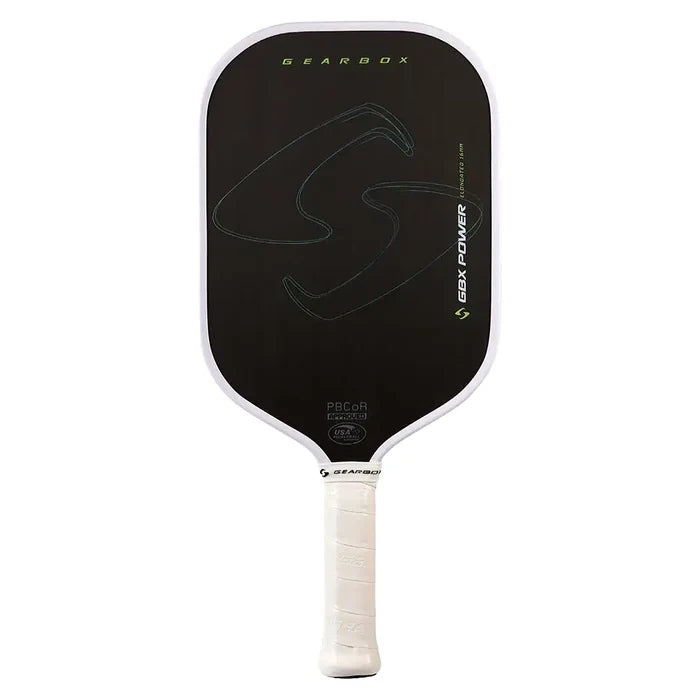 GBX Power Elongated 16mm Pickleball Paddle Black and Blue