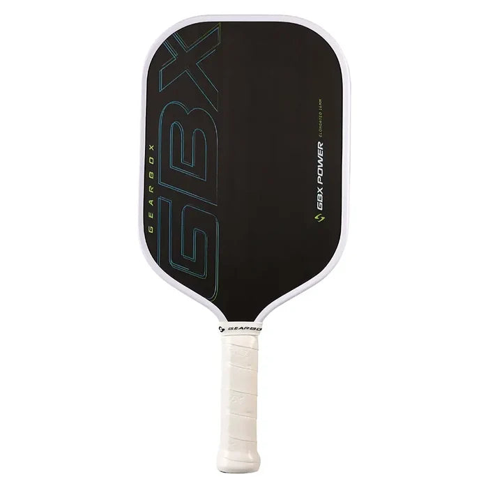 GBX Power Elongated 16mm Pickleball Paddle Black and Blue