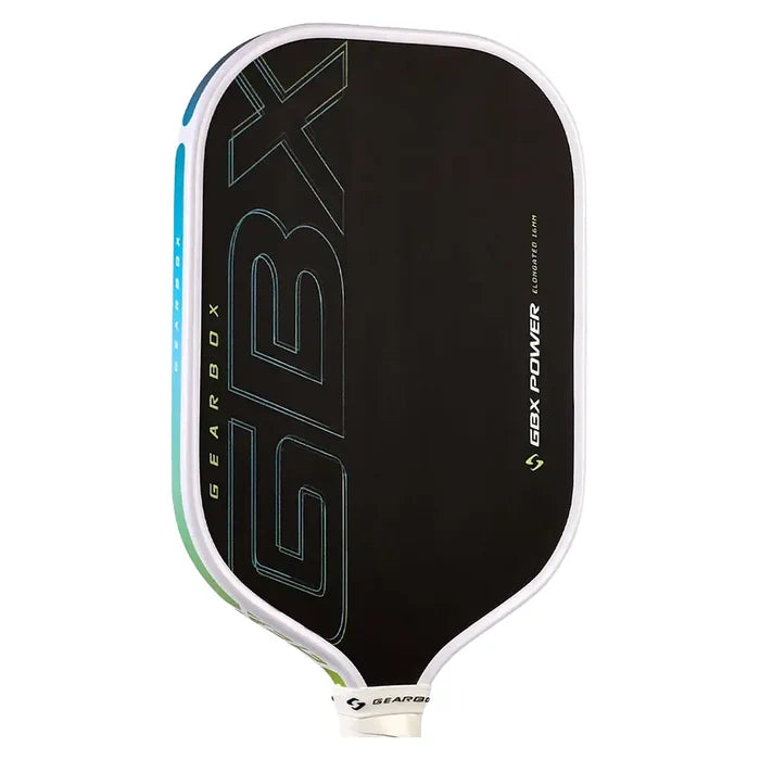 GBX Power Elongated 16mm Pickleball Paddle Black and Blue