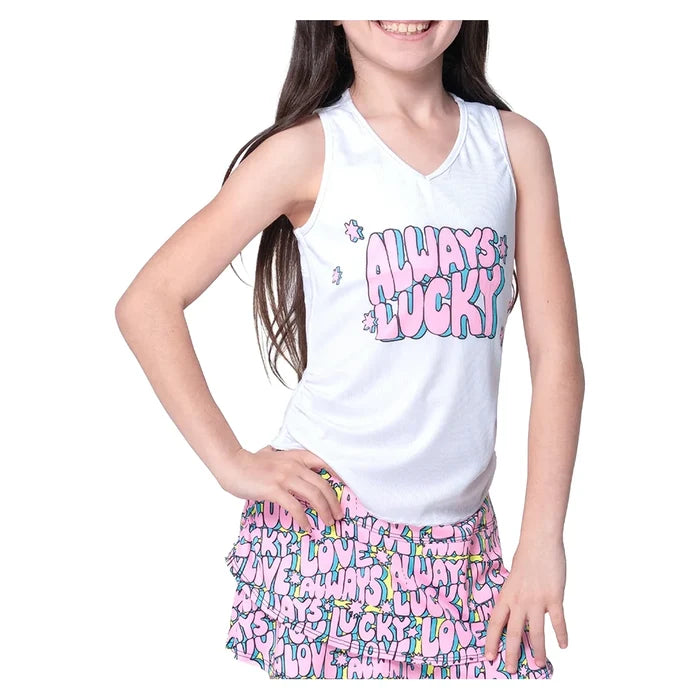 Girls' Always Lucky Tank Mulberry