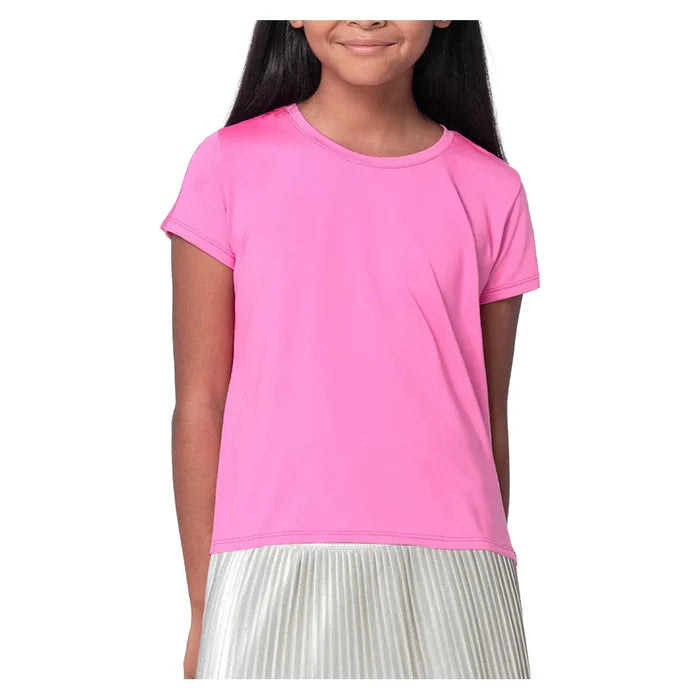 Girls' Boxy Short Sleeve Top Pink