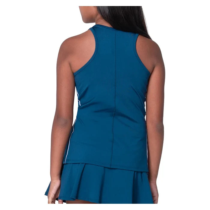 Girls' Chroma Stripe Tank Navy