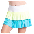 Girls' Doubles Pleated Skort Parrot and Lemon Frost