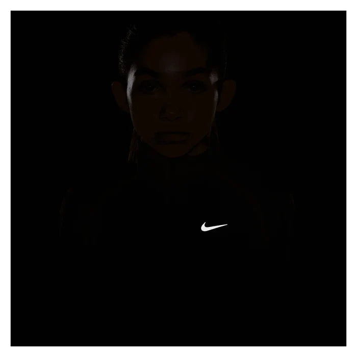 Girls' Dri-FIT Tempo Long-Sleeve Half-Zip Training Top Black and White, Nike, Pickleball Express, IM3661-010BH26-5