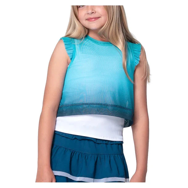 Girls` In It To Win It Tank Aquamarine