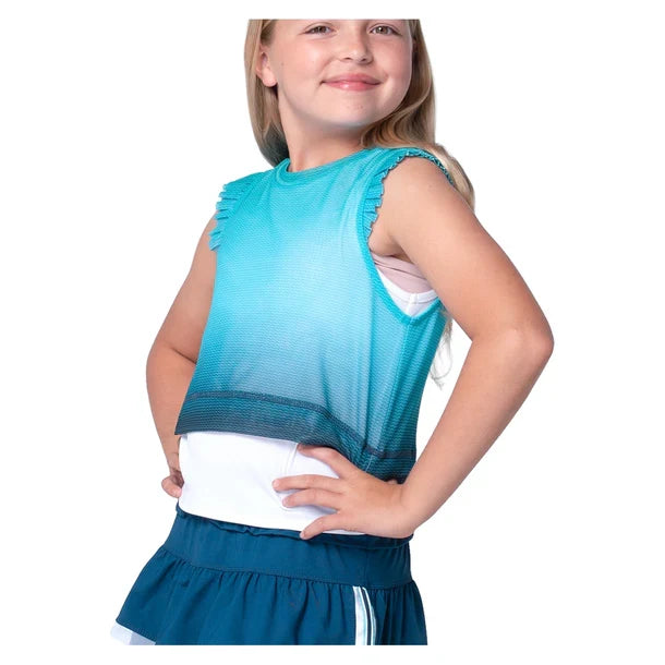 Girls` In It To Win It Tank Aquamarine