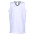 Girls' Keyhole Back Tank White