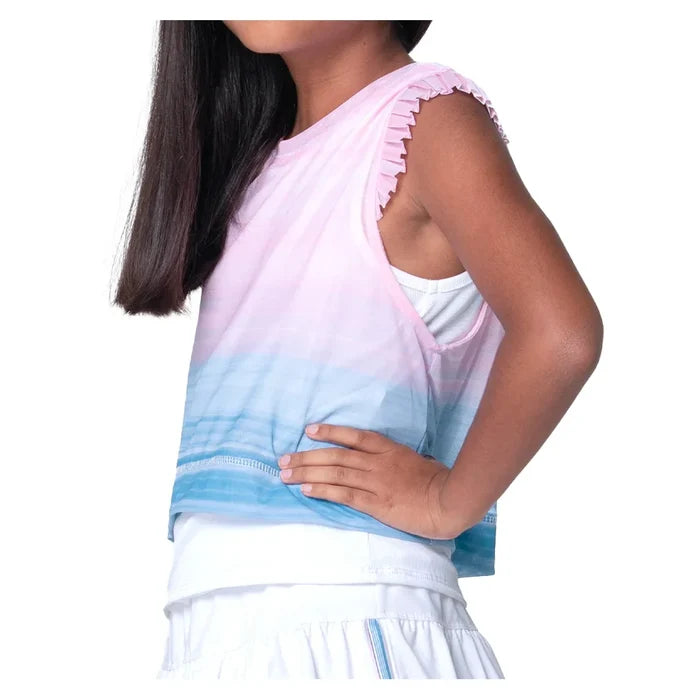 Girls' Linen Vision Tank Periwinkle