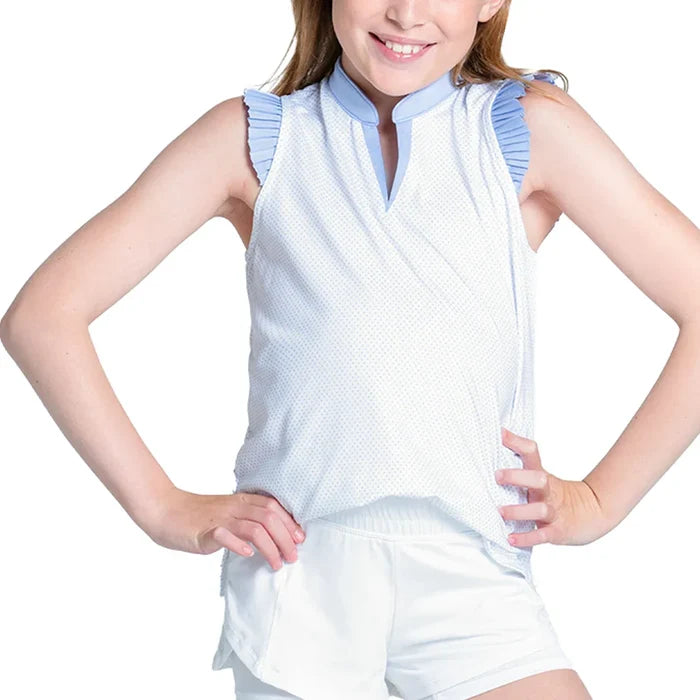 Girls' Lovely Pleat Tank Baby Lavender