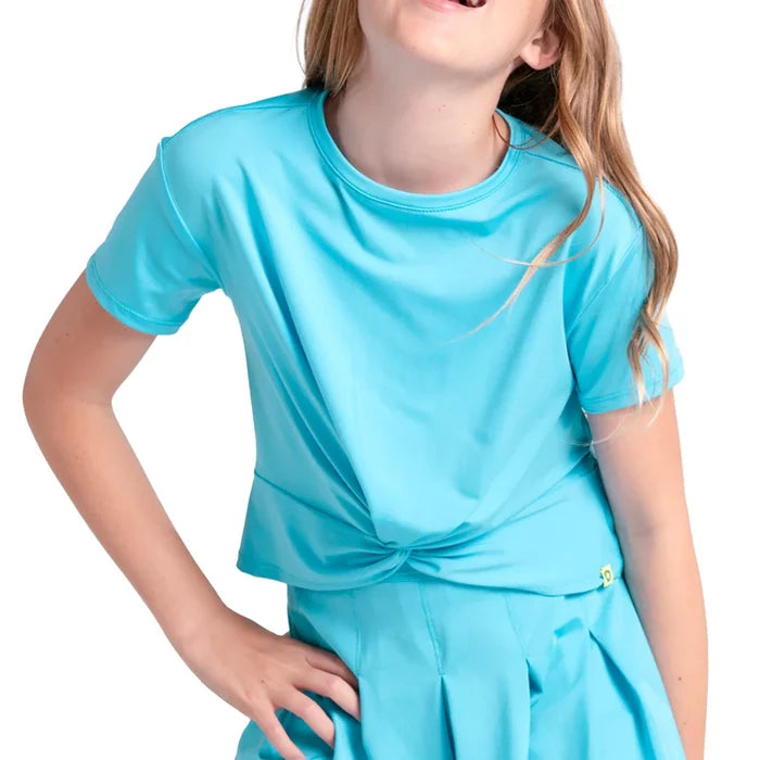 Girls' Peek-A-Bow Short Sleeve Top Parrot