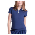 Girls' Pleated Polo Navy