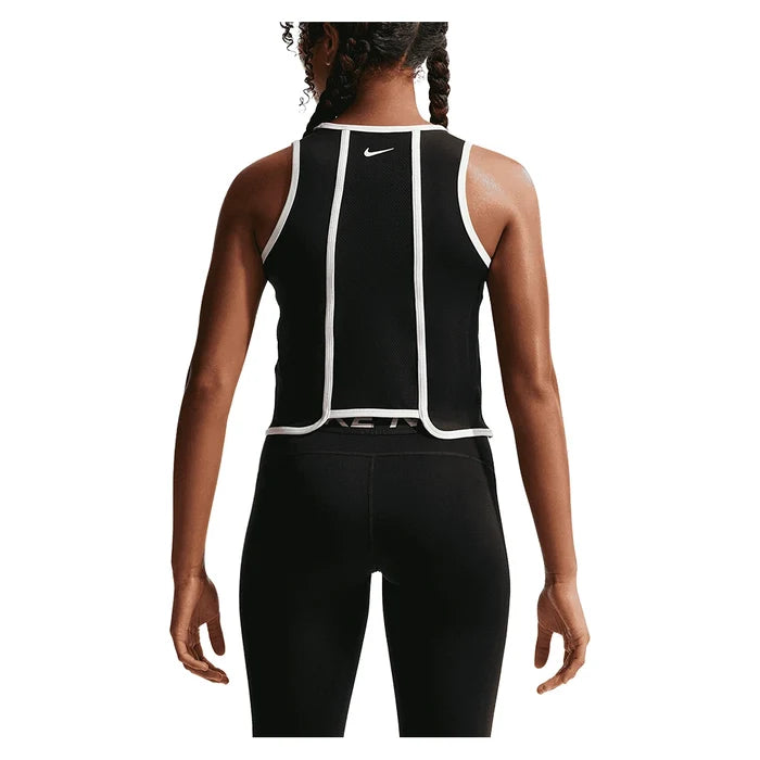 Girls' Pro Dri-FIT Sport Pack Training Tank Black and White