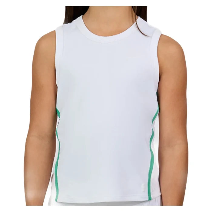 Girls' Racerback Tank White