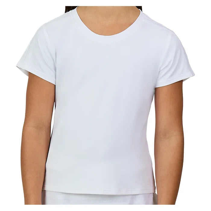 Girls' Short Sleeve Top White