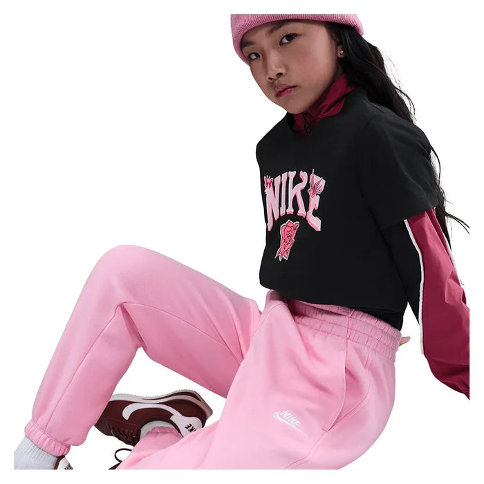 Girls' Sportswear Club Fleece Loose Pants Med Soft Pink