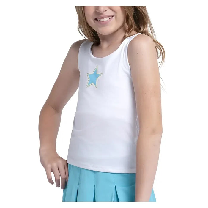 Girls' Starlane Tank White