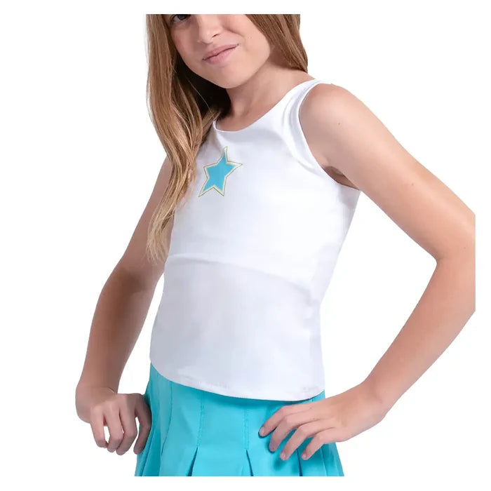Girls' Starlane Tank White