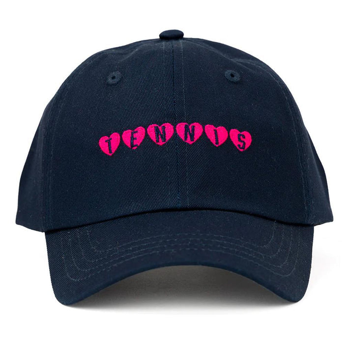 Girls Tennis Camper Hat Hearts