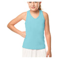 Girls' V-Neck Cutout Tank Ocean