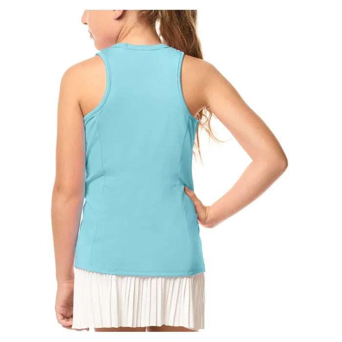 Girls' V-Neck Cutout Tank Ocean