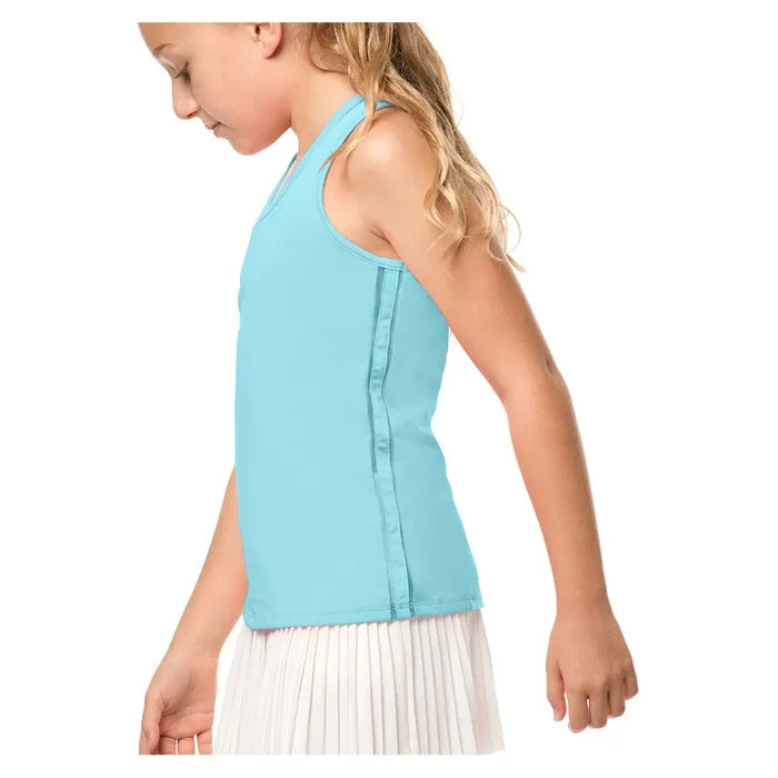 Girls' V-Neck Cutout Tank Ocean
