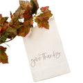 Give Thanks towel by Crown Linen Designs, 2406 Autumn collection, featuring fall-inspired design with warm, festive colors.