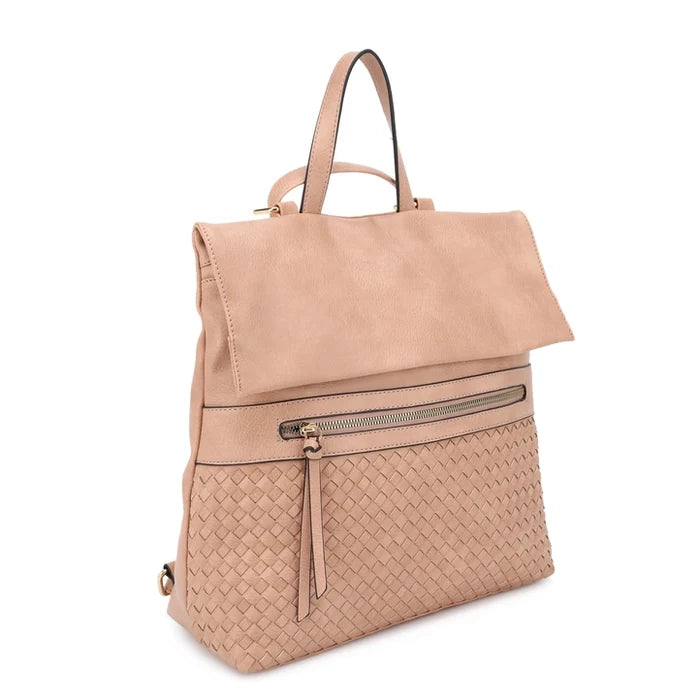 Helena Woven Flap Backpack